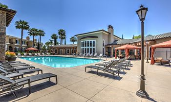 Resort inspired pool and spa